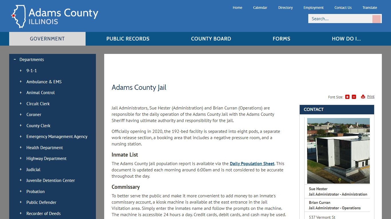 Adams County Jail | Adams County, IL